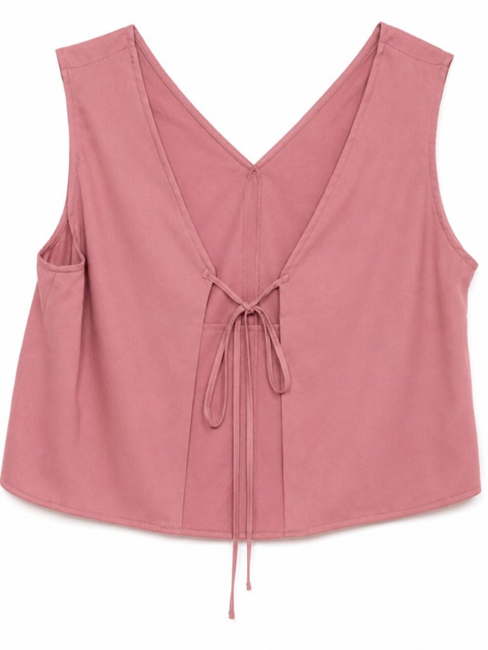 Bench Pink V Neck Tie-Back Top - Size Medium